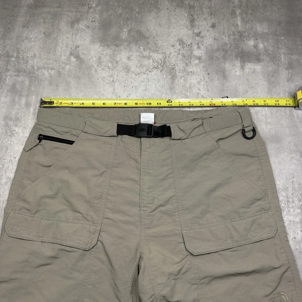 The North Face Men's Large Nylon Convertible Cargo Hiking Pants Outdoor Beige